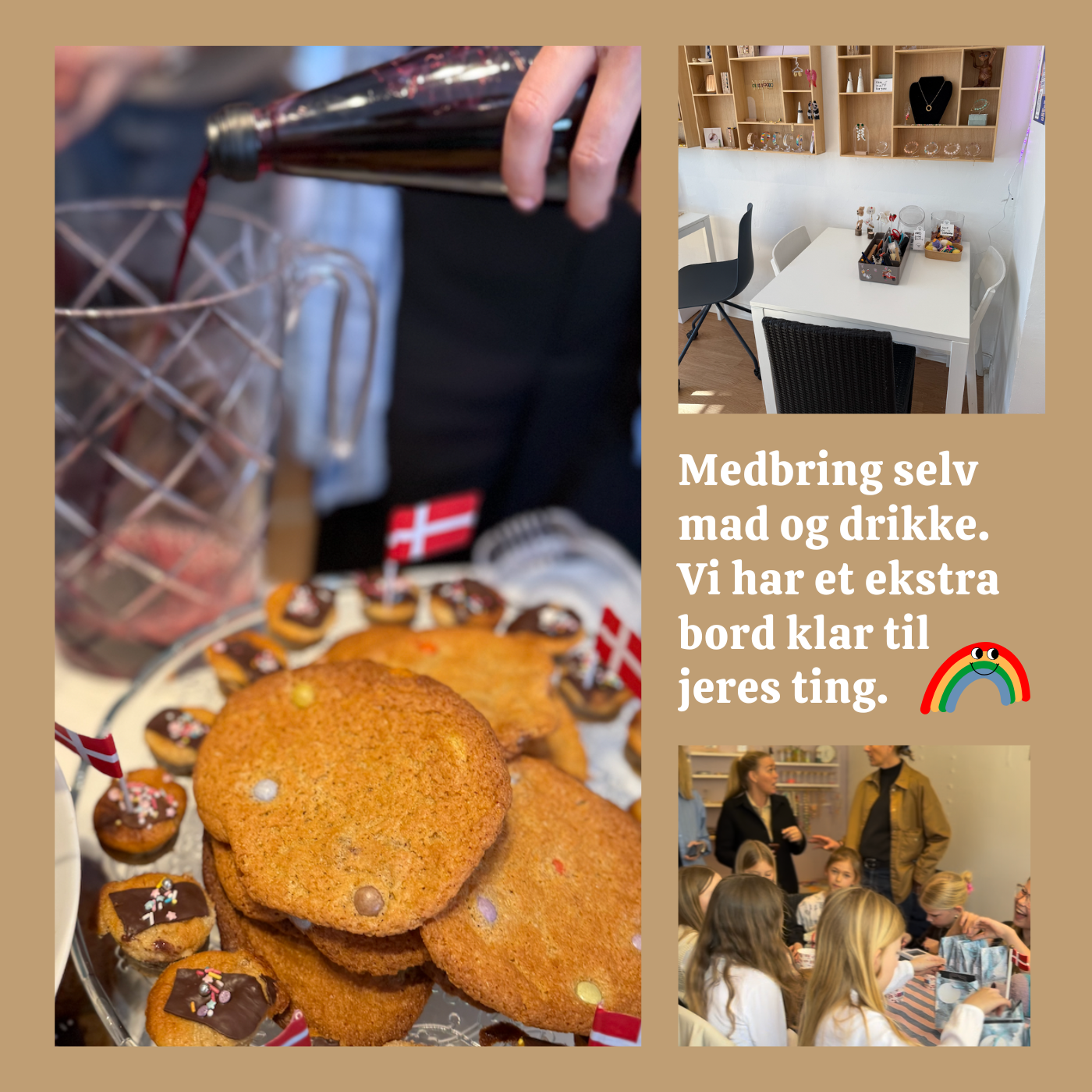 Hold your private event in the store - birthday, girlfriends, bachelorette party, children's birthday