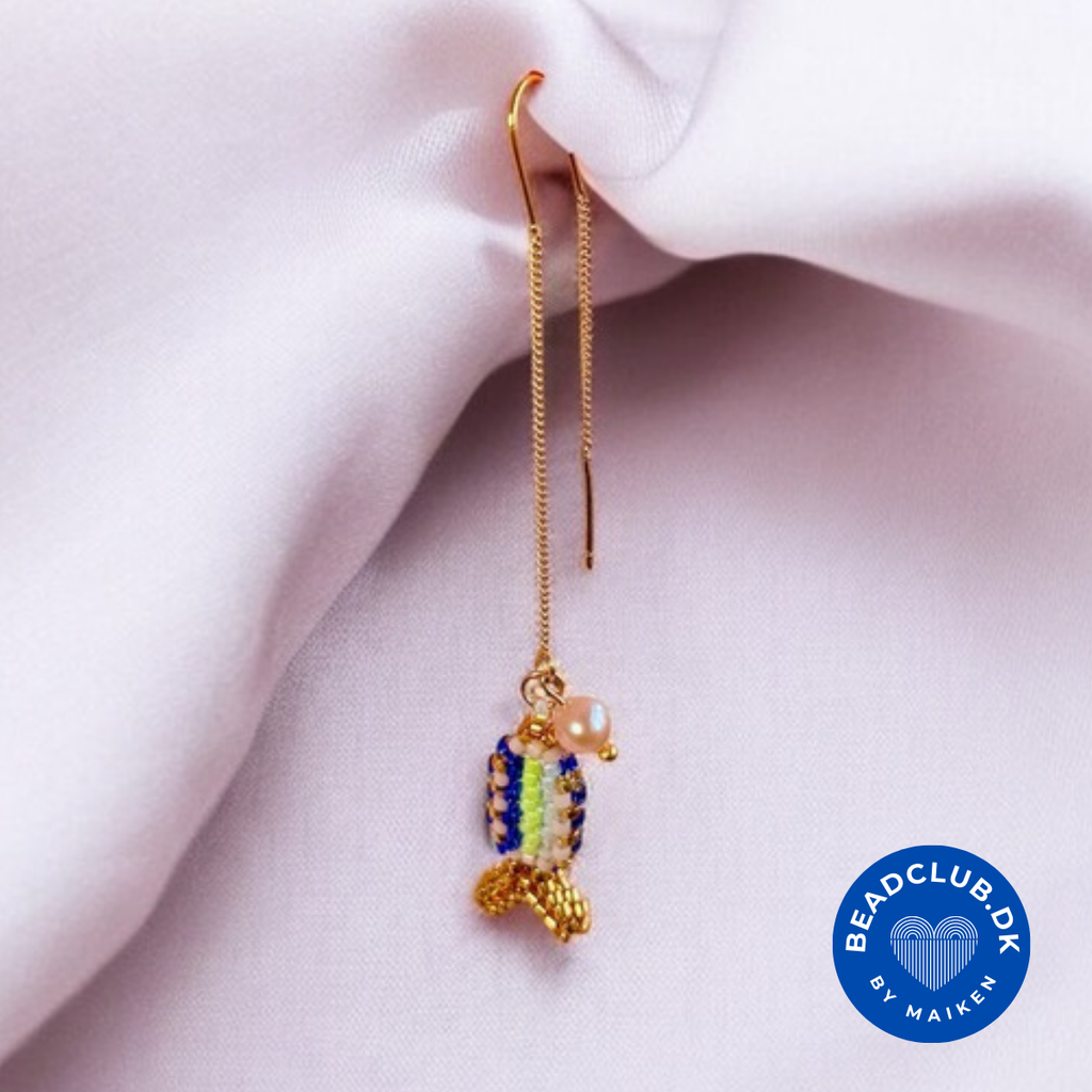 Beaded 3D fish Miyuki delica - for earrings, bracelet and necklace - VERY easy visual step-by-step PDF-file