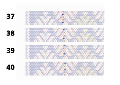 Peyote beaded bracelet pattern - VERY easy visual step-by-step PDF-file